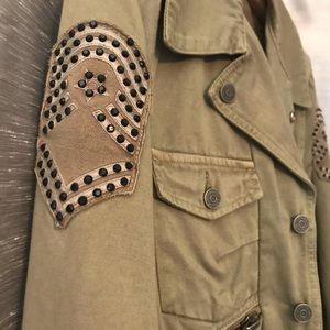 Taverniti So Jeans Military-Style Canvas Jacket